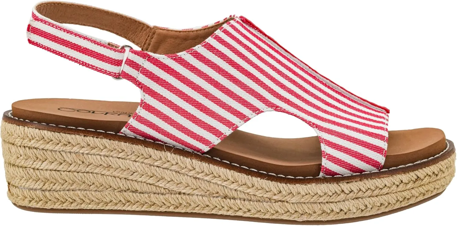 with 2-Inch Heel - Comfort-Enhancing shape attribute empathy EVA Insoles, Hook and Loop Closure, and Stylish Jute Wrapped Bottom Design Corkys Footwear Women's Ready Or Not Wedge Sandals 