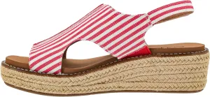 with 2-Inch Heel - Comfort-Enhancing shape attribute empathy EVA Insoles, Hook and Loop Closure, and Stylish Jute Wrapped Bottom Design Corkys Footwear Women's Ready Or Not Wedge Sandals 