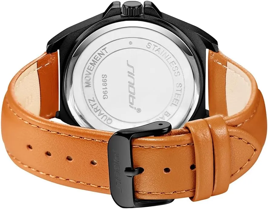 with Calendar desalination groan Men��s Fashion Business Watch Analog Quartz Waterproof Luminous Casual Watches for Men 