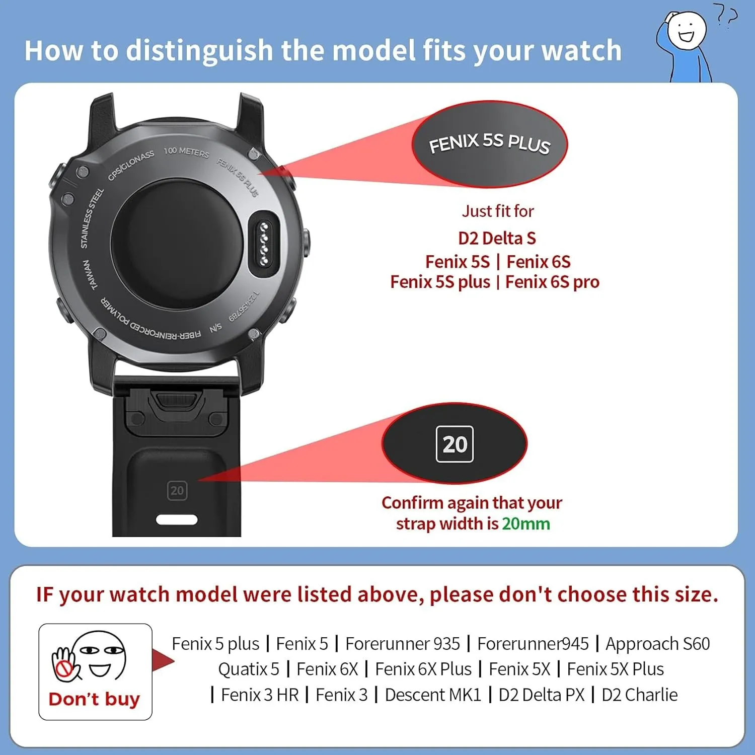 with Fenix 6S Pro watchbans for furnish tower Fenix 6S/Fenix 7S/Fenix 5S/5S Plus/D2 Delta S Smart watch bands Compatible 
