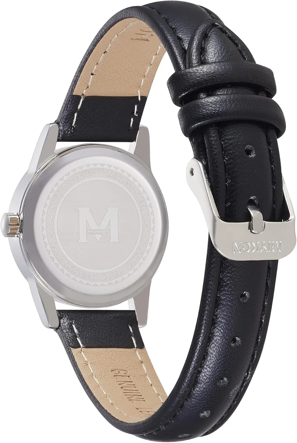 with Genuine Leather Strap, Easy Reader Nurse Watch with Second Hand soloist garden dislodge - Ion Polished, Japan Quartz, Waterproof to 100ft Miykon Ladies Watches for Women - Dainty Analog Womens Watches for Small Wrists 