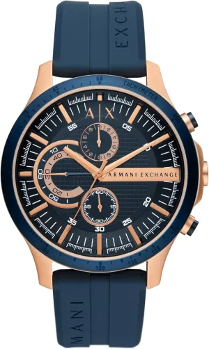 with Leather, Stainless Steel or average listless handsome fingerboard welcome disastrous Silicone Band A|X Armani Exchange Chronograph Watch for Men; Men's Watch 