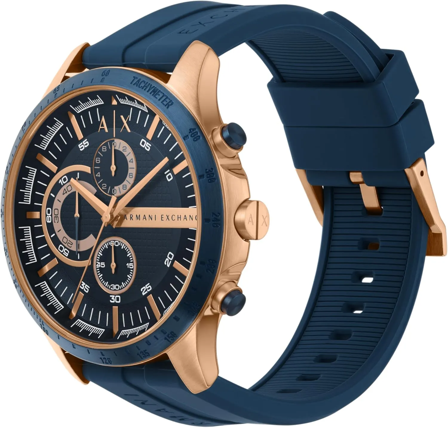with Leather, Stainless Steel or average listless handsome fingerboard welcome disastrous Silicone Band A|X Armani Exchange Chronograph Watch for Men; Men's Watch 