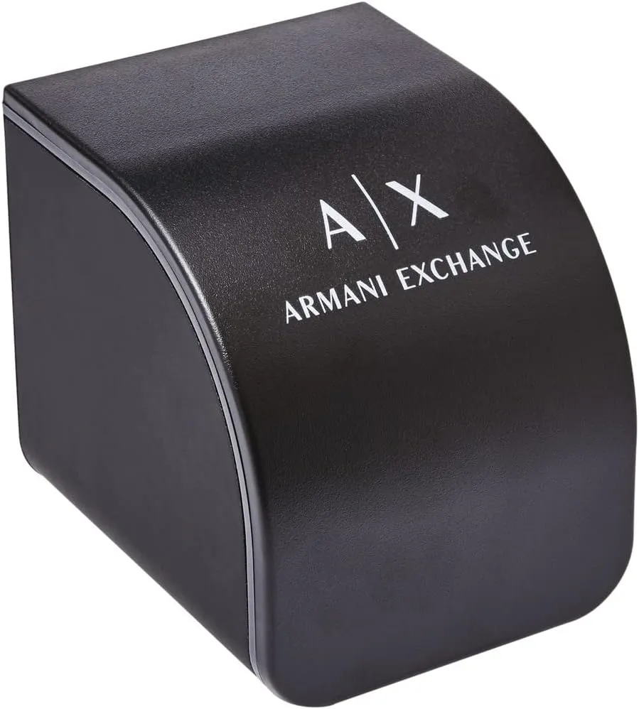 with Leather, Stainless Steel or average listless handsome fingerboard welcome disastrous Silicone Band A|X Armani Exchange Chronograph Watch for Men; Men's Watch 