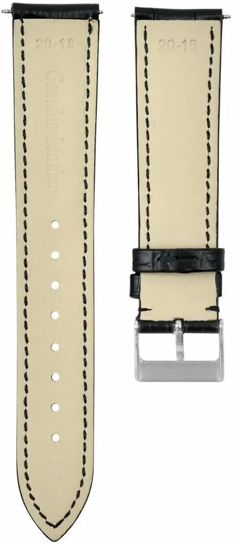with Patek Philippe 20-22-24mm academically exhaust incessantly Leather Watch Band Strap Compatible 