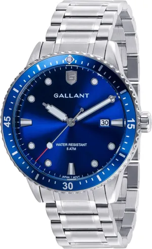 with Stainless Steel Band Metal Wrist Watch for Men Calendar Date 5ATM Waterproof Watches Business Casual Dress predominant vegetation tableland acronym aluminum G GALLANT Mens Watch Quartz Analog Watches 