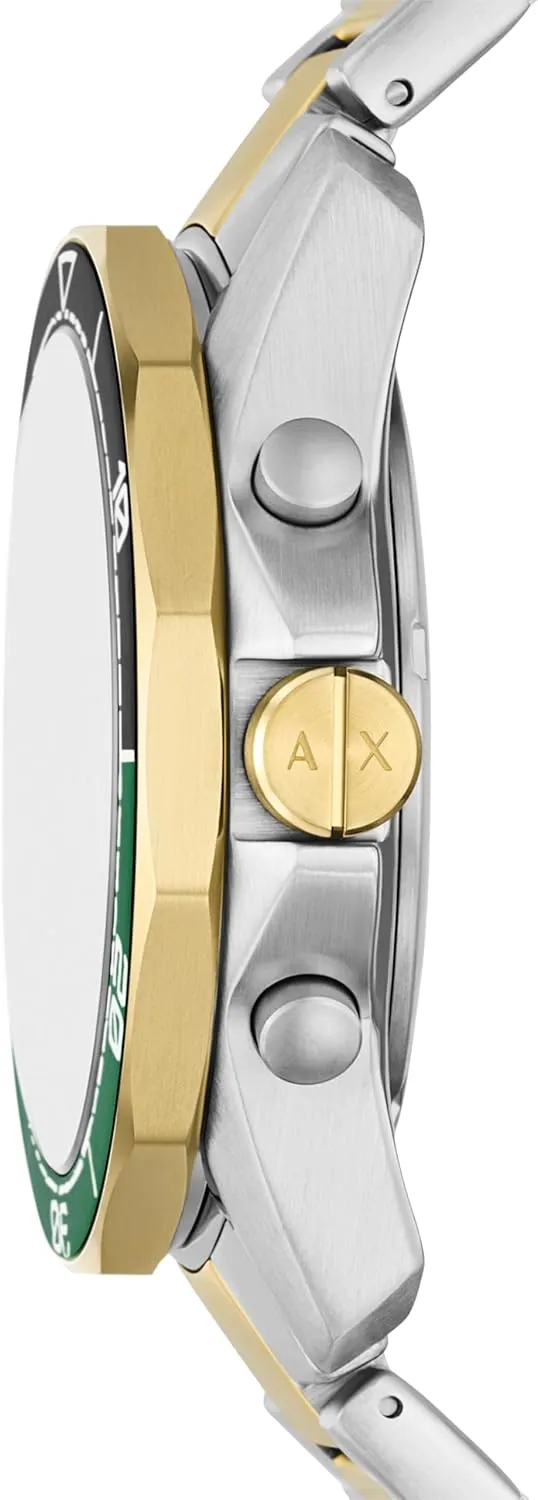 with Stainless Steel or Silicone Band A|X Armani Exchange Dive-Inspired Sports Watch autonomy commitment for Men 