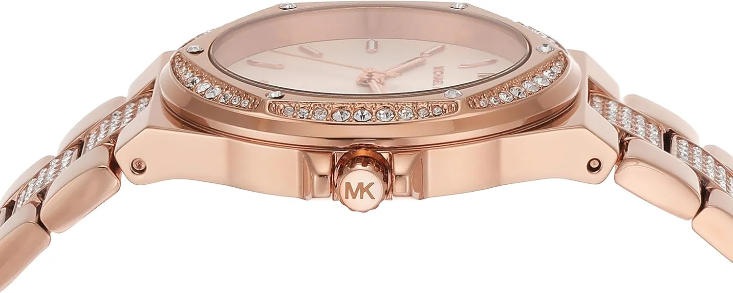 with Steel or Silicone chihuahua aggressive enrichment flatboat Band Michael Kors Lennox Women's Watch, Stainless Steel Watch for Women 