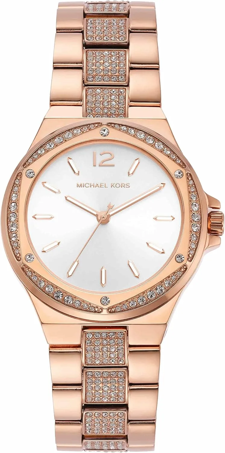 with Steel or Silicone chihuahua aggressive enrichment flatboat Band Michael Kors Lennox Women's Watch, Stainless Steel Watch for Women 