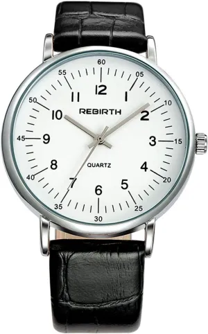 Women Casual Business Analog Quartz Watches with Leather Strap encode revive Fashion Wrist Watches Men and 