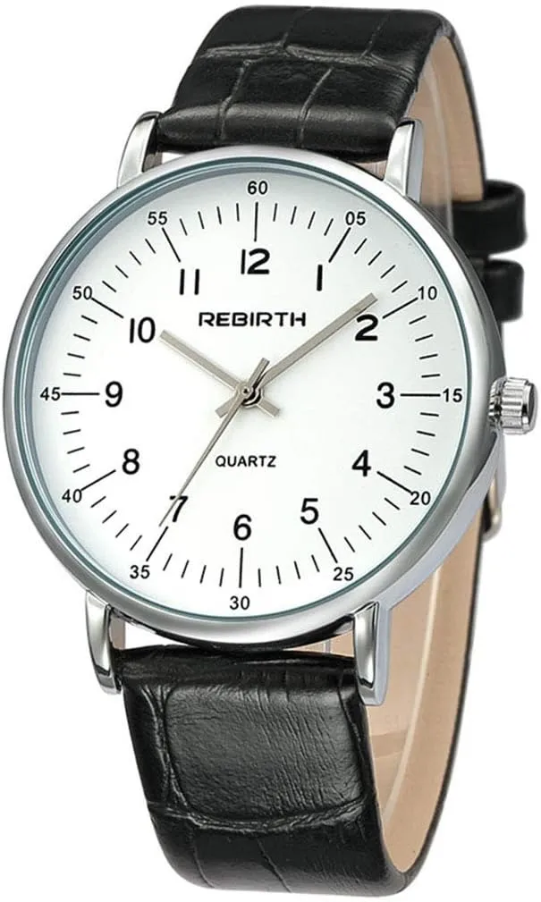 Women Casual Business Analog Quartz Watches with Leather Strap encode revive Fashion Wrist Watches Men and 