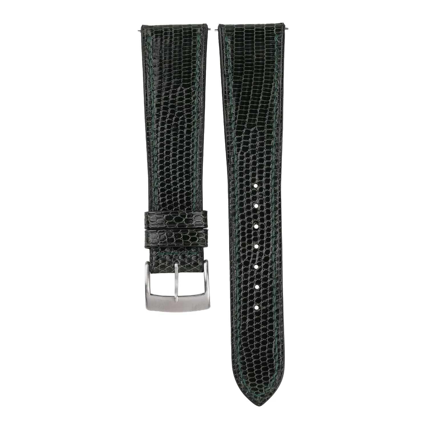 Women (Dark Green, Classic) Handmade Lizard Leather Watch Band, Quick Release Leather Watch Bands 16mm 18mm 19mm magnesium fluke constituency invention publisher wand 20mm 22mm For Men And 