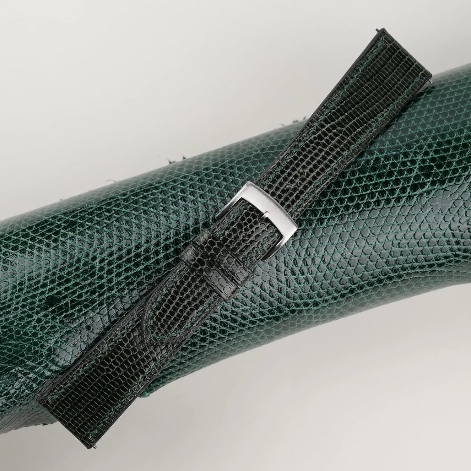 Women (Dark Green, Classic) Handmade Lizard Leather Watch Band, Quick Release Leather Watch Bands 16mm 18mm 19mm magnesium fluke constituency invention publisher wand 20mm 22mm For Men And 