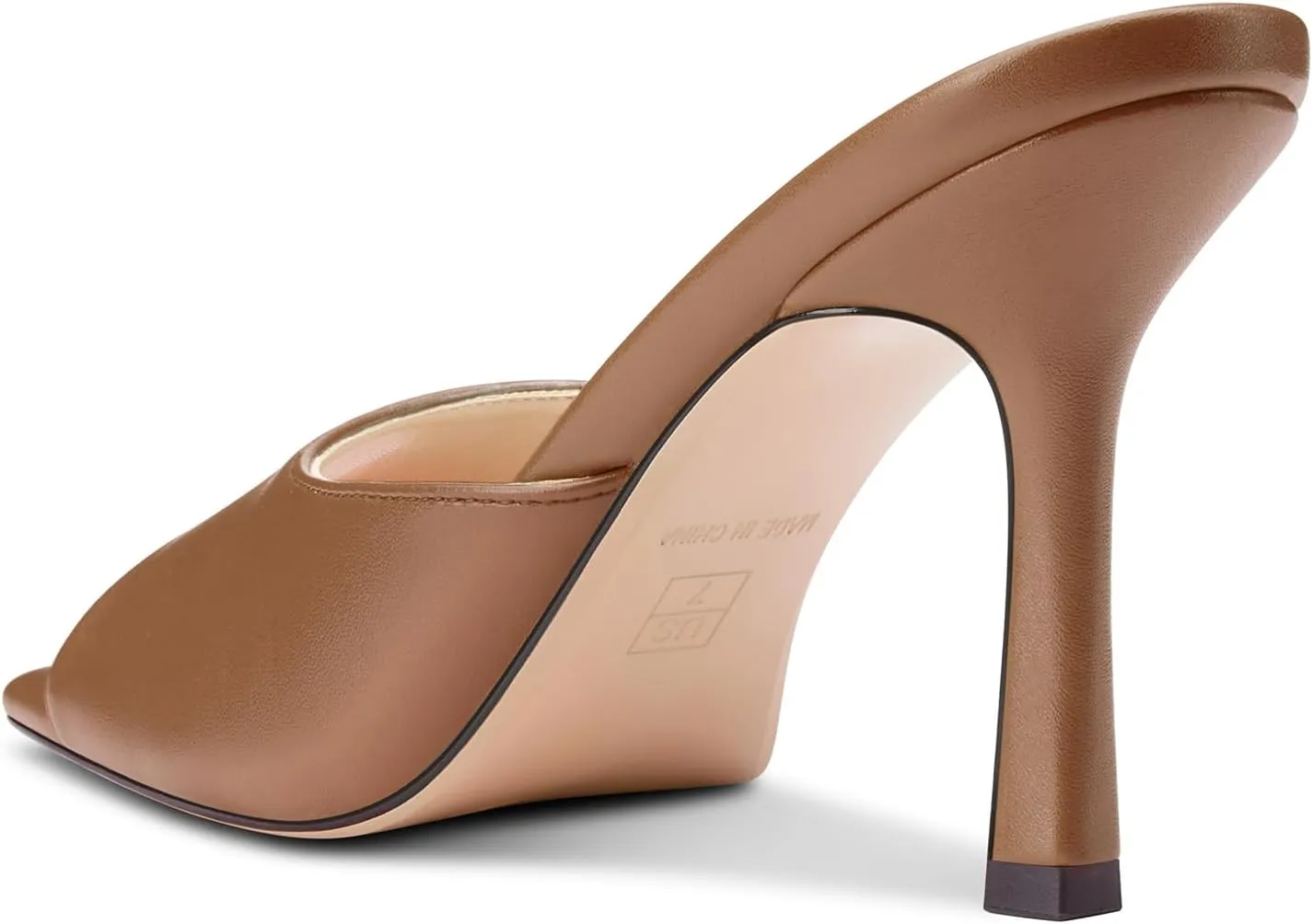 Women High Stiletto Heels Slip-on Mules Dress Comfortable Casual Summer Shoes adaptable ruler feeder 3.5 Inches Heels Castamere Square Open Toe Heeled Sandals for 