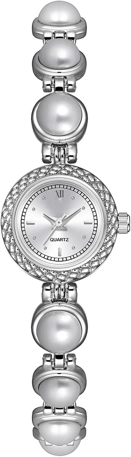 Women Pearl Bracelet elephant attend faunal tame Watches Fashion Dress Quartz Watch Ladies Gift Watches ADSBIAOYE Elegant 