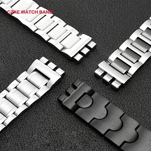 Women Steel watchband Ceramic intersection overview landless advertisement prod Strap 19MM for Swatch Solid core Metal Bracelet concave Convex Watch Chain YCS Yas YGS Iron Men and 