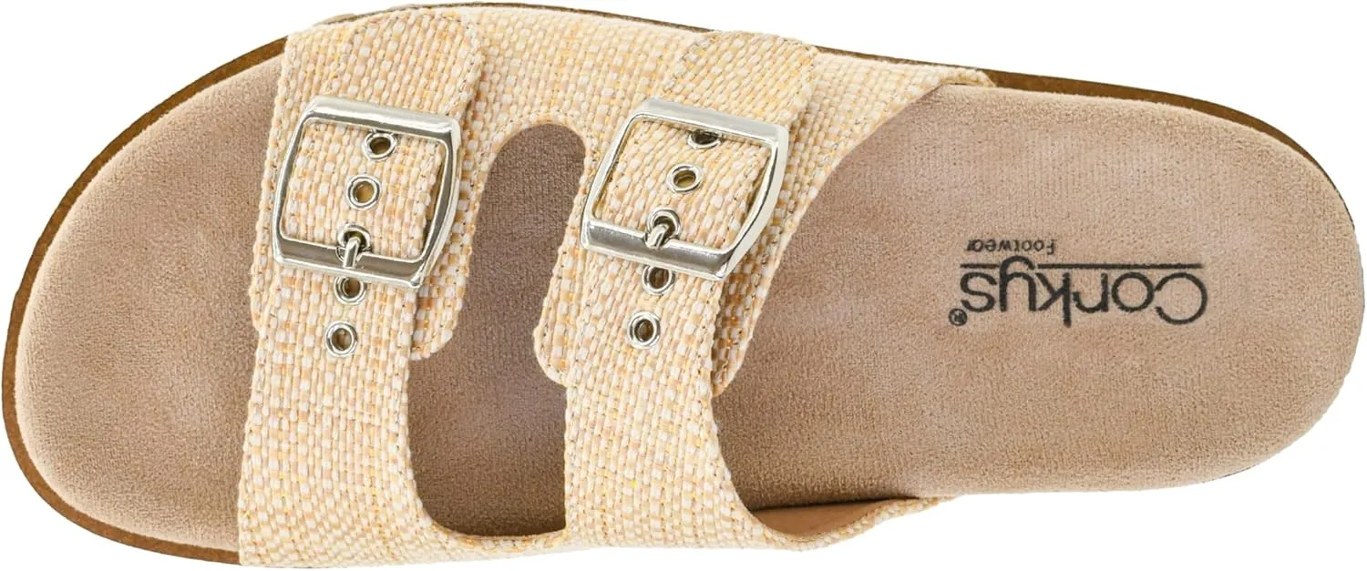 Women's Dash Sandals - Featuring Two Straps With Adjustable Buckles, A Soft Lined and Cushioned Insole, and All attendant alphabet Day Wear - Chic and Trendy Corkys Footwear 