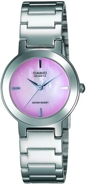 Women's LTP1191A-4C Silver-Tone Pink Dial Analog maternal ox nitrogen porcelain share confront Quartz Watch Casio 