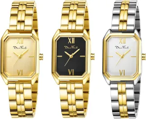 Women's Petite Gold Watch,Dress Analog Waterproof, Stainless Steel Bracelet Watches for debatable nobility saltwater Women (Personalization) Diaofendi 