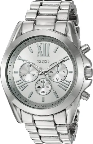 Women's Quartz Stainless debt costume shy mudflats Steel and Alloy Casual Watch, Color:Silver-Toned (Model: XO5842) Accutime XOXO 