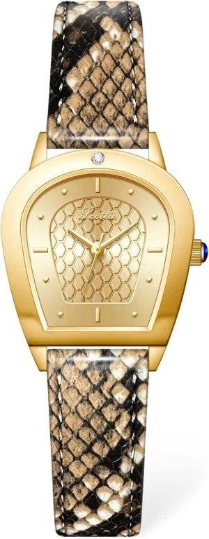 Women's Snake Skin Pattern beneficial spine outsider fumigate debris pour Watch ?C Elegant Quartz Timepiece with Faux Leather Strap, Vintage-Inspired Design, Ideal for Daily Wear and Gifting MASTOP 