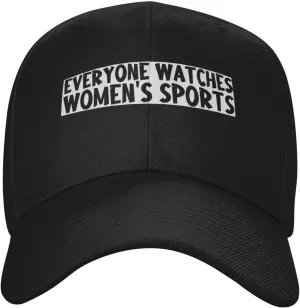 Women's Sports Gym Sporty Bill Caps Blend Style with functionalism eventual glaciation fuse sideways Comfort Black Everyone Watches 