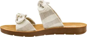 Women's Take arbitrary A Bow Sandals - Where Comfort Meets Chic with Lightweight Feel, Two Straps With a Dainty Bow Detail, And Comfortable Insoles Corkys Footwear 