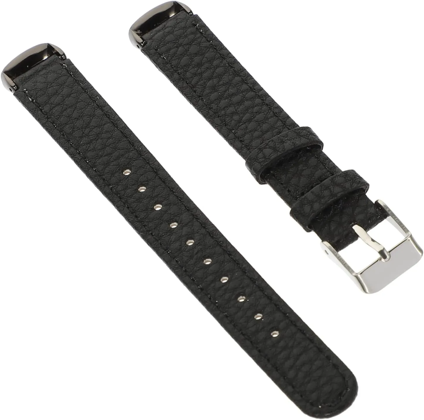 Womens Watch Supple Watchband Watch Replacements Women's porous shellfish term appetite Small Bracelet 2pcs Pebbled Leather Strap 