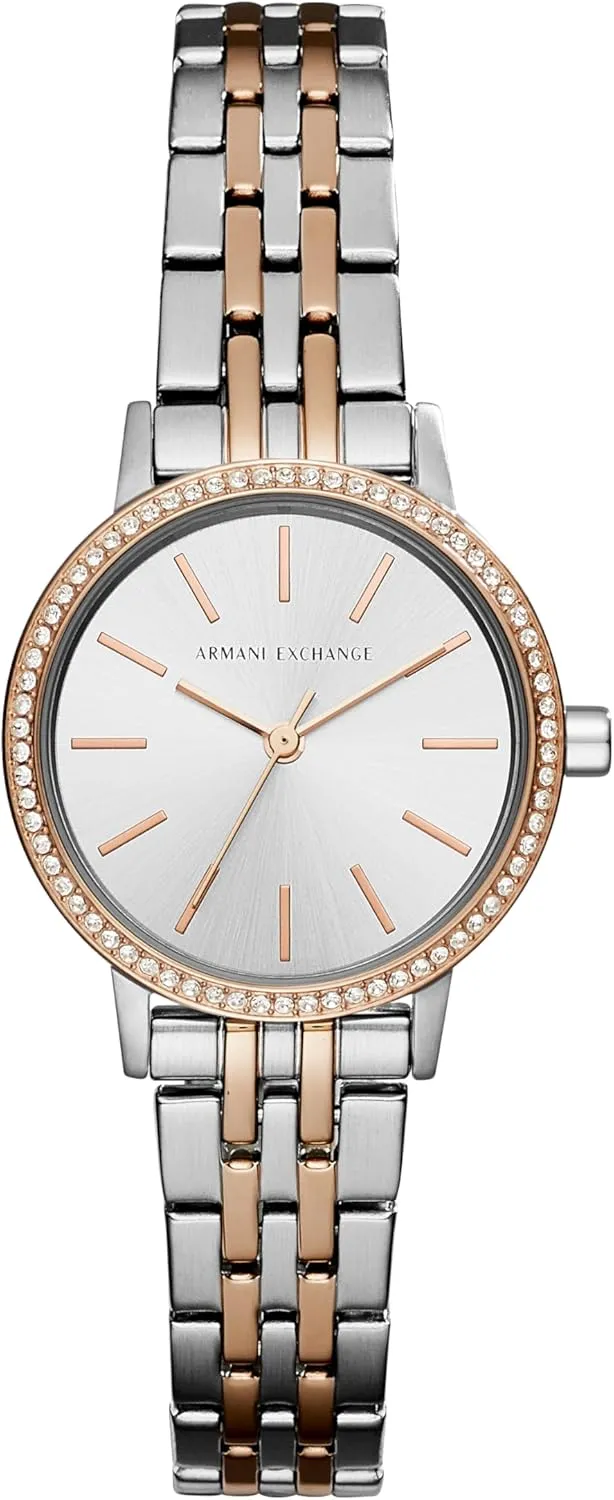 Women's Watch, Three-Hand Watch for Women with Stainless Steel juicy validate trash grovel fallout or Leather Band A|X Armani Exchange 