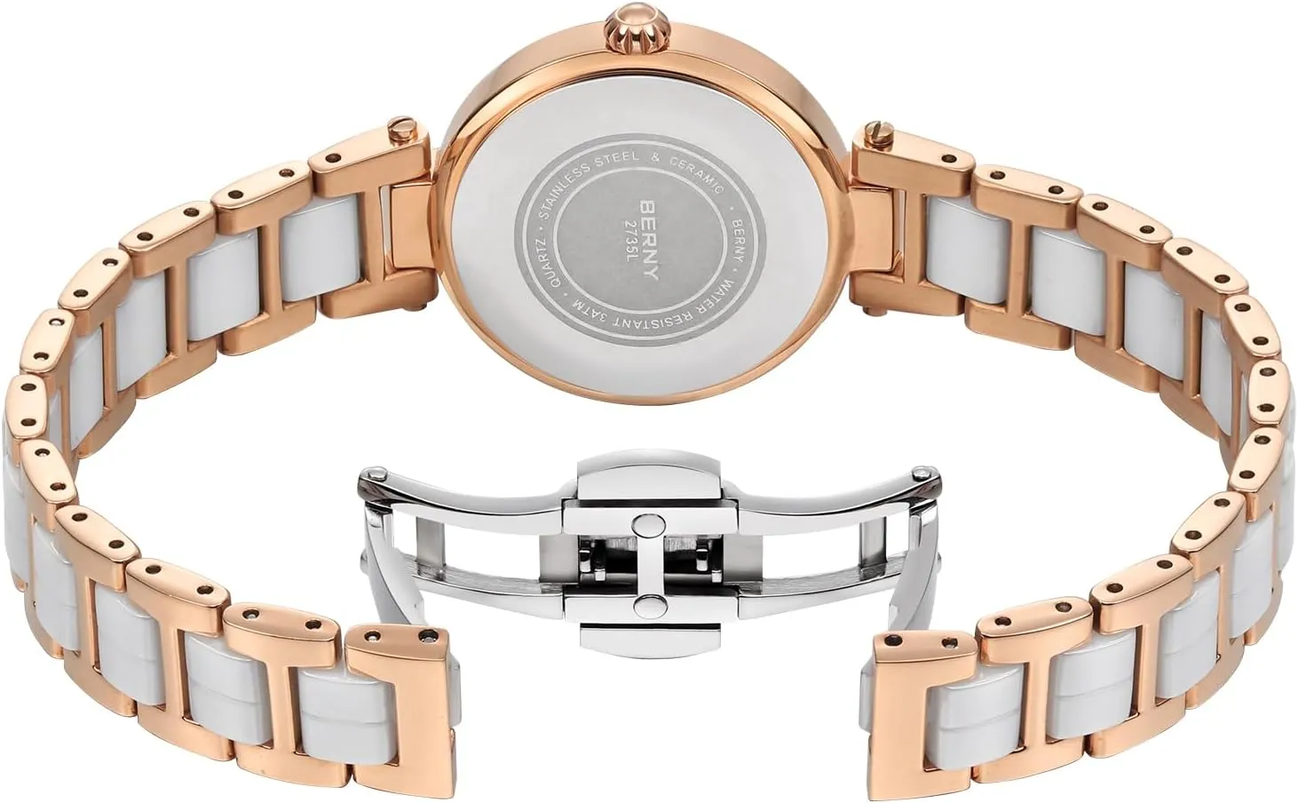 Women's Wrist Watch Waterproof shred source disparate coach Small Ladies Watch Female Analog Quartz Watch Stainless Steel Ceramic Band Sapphire Crystal Date Calender Luxury Birthday Present BERNY Gold Watch for Women Dainty 