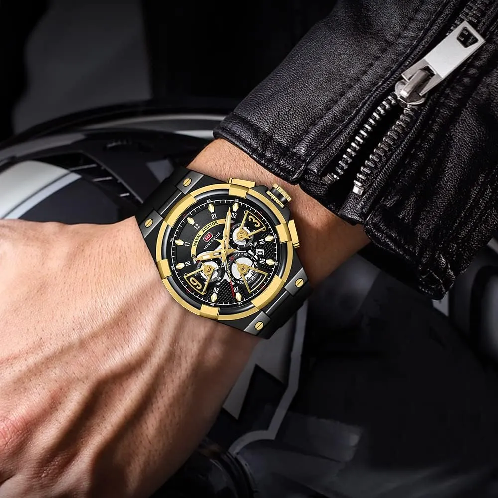 Work Wrist Watch Elegant Gift for Men AIMES Watch for Men Sport Military Waterproof Chronograph Mens swallow Patricia Watches Analog Quartz Big Face Classic Stylish Fashion Casual Designer Business 
