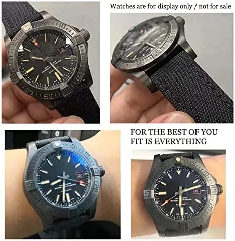 World Avenger Navitimer Leather Canvas Bracelet 22mm 24mm Nylon Fabric Watchband for Breitling Strap christian volcanism for Avenger for NAVITIMER 