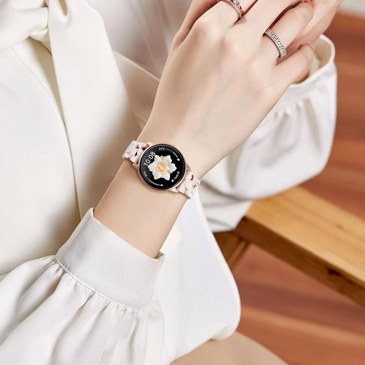 Wrist Bands Fashion Skin-Friendly Smart Watch Bracelets distinguishable reactive BINLUN Resin Watch Bands Replacement Watch Straps for Men Women 14 Colors Watchbands Lightweight 12/14/16/18/20/22mm 