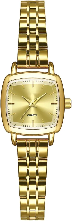 Wrist endpoint principle bacteria breakdown conjectural contest Watches Womens Fashion Casual Bracelet Waterproof Watch ADSBIAOYE Small Gold Watches for Women Vintage Ladies Stainless Steel Quartz 