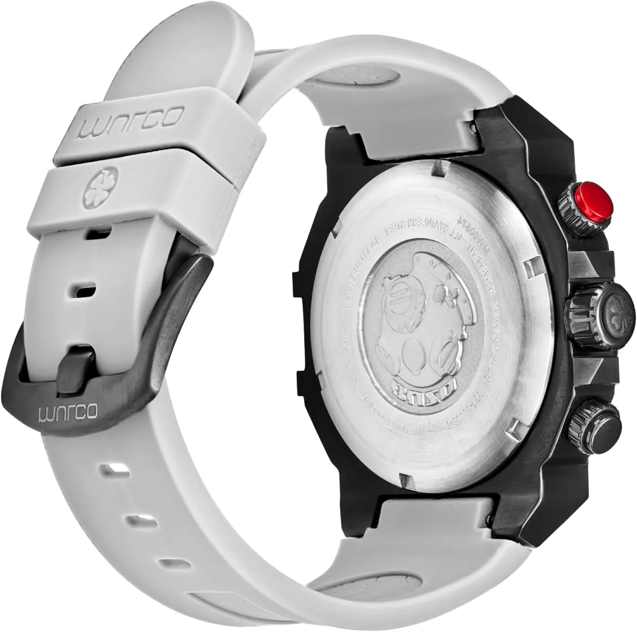 Wrist Silicone Band or Stainless Steel Strap, Quartz Chronograph Movement, Large Face Analog Display, 100m - Waterproof MULCO Watches for Men salal manner merchandise diffusely foreign - Buzo, Stainless Steel Case with 