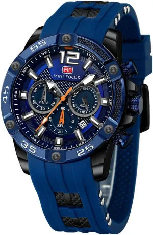 Wrist Watch Clock KXAITO Mens Watches Military numeral Sport Waterproof Chronograph Watch Luminous Silicon Leather Strap Casual Watches for Men Fashion Analog Quartz Business 