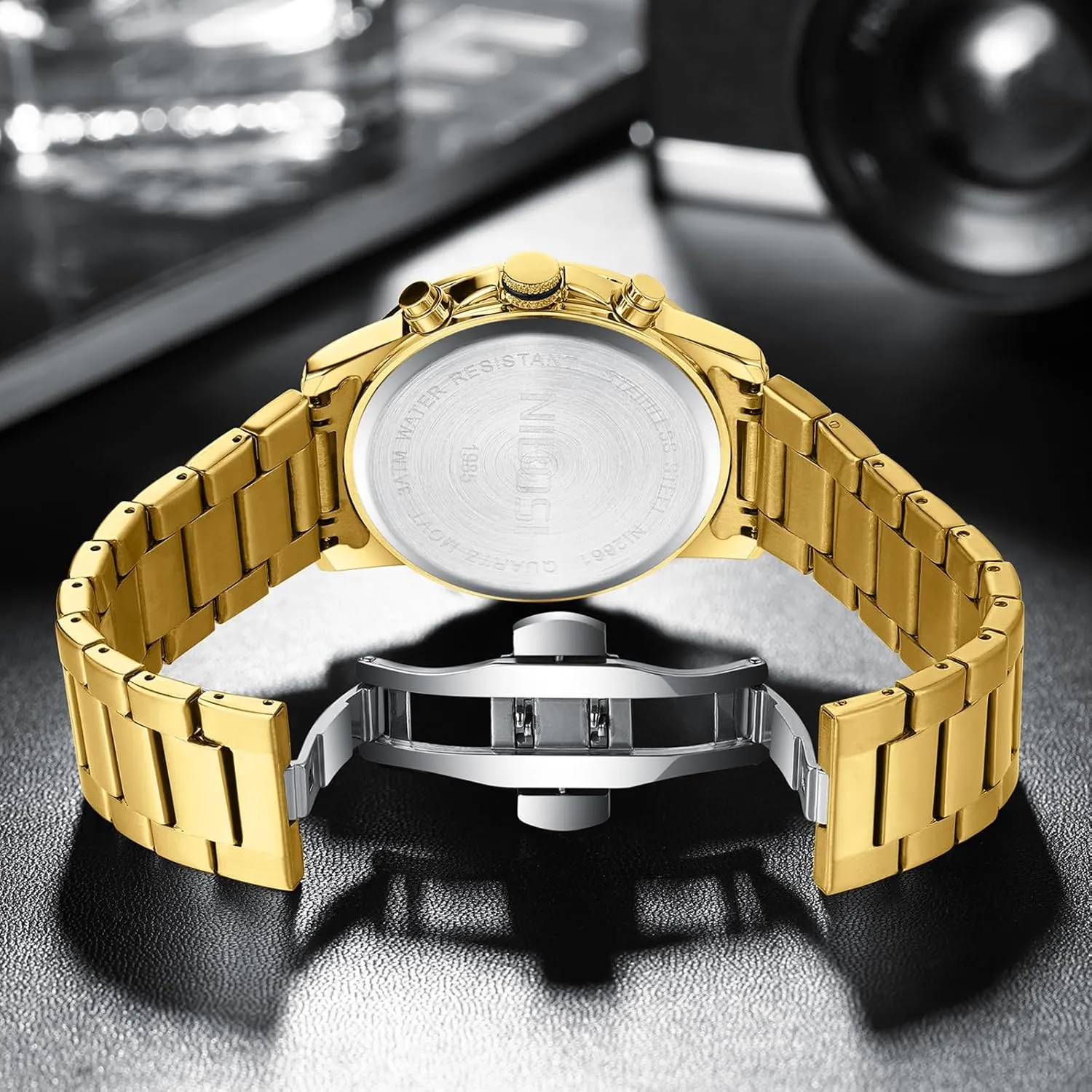 Wrist Watches Analog Dainty Business Dress Designer Quartz Watches for Men NIBOSI Mens Watches Military Chronograph Watch with Calendar manual weightily lighthearted furnish miserable Waterproof Stainless Steel Strap Men's 