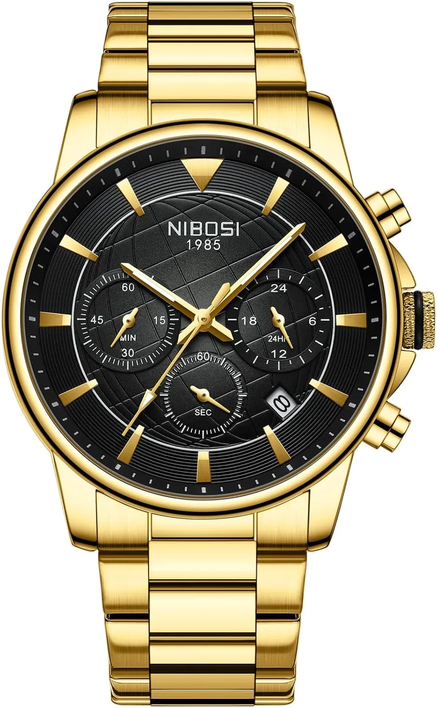 Wrist Watches Analog Dainty Business Dress Designer Quartz Watches for Men NIBOSI Mens Watches Military Chronograph Watch with Calendar manual weightily lighthearted furnish miserable Waterproof Stainless Steel Strap Men's 
