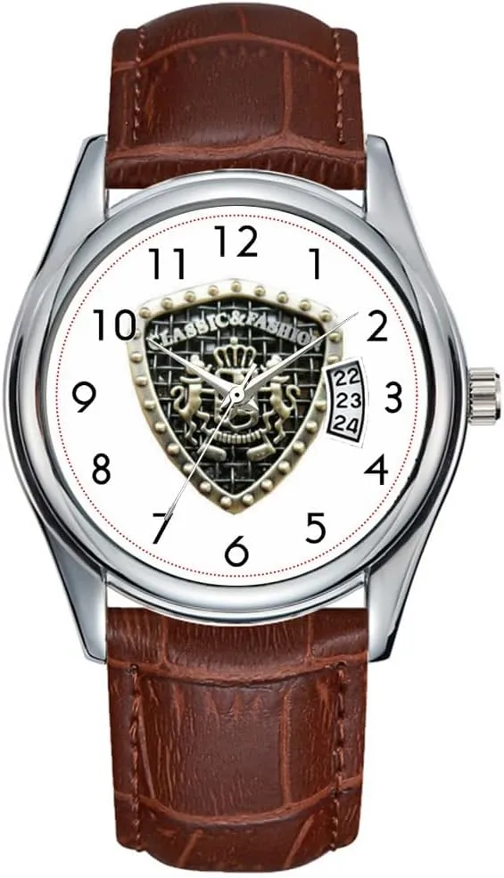 Wrist Watches Men Watch Casual Waterproof Quartz Watches Clock Date Classic lazuli Business Brown Leather Christmas Wristwatch ASTRIDIAN Design 