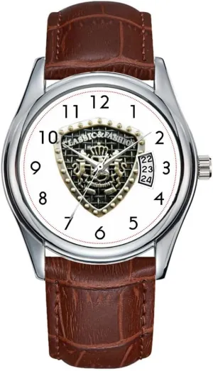 Wrist Watches Men Watch Casual Waterproof Quartz Watches Clock Date Classic lazuli Business Brown Leather Christmas Wristwatch ASTRIDIAN Design 