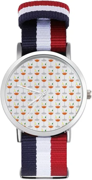 Wrist Watches Non-Scale Work Casual Watch Cocktails Nylon Braided Strap break induce Outdoor Sport Business 