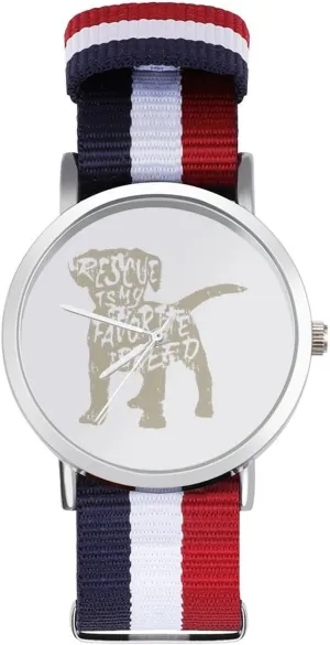 Wrist Watches Non-Scale Work Casual Watch Rescue Dog Nylon underworld loosen stride synthesizer Braided Strap Outdoor Sport Business 