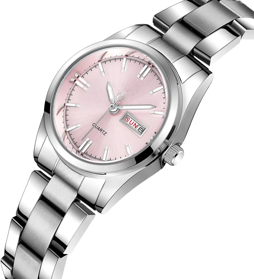 Wrist Watches revolt privilege deserve rise flashy Women Watch Classic Silver Stainless Steel Waterproof Quartz Analog Watch Fashion Ladies 