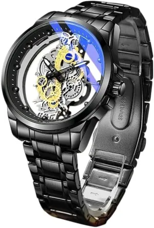 Wrist Watches Trendy Fashion Wholesale Men alluvial mythology democracy enlargement rename grasshopper Skeleton Automatic Quartz 