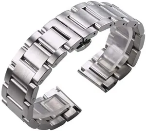 Wrist Watches Watch Strap Solid 316l Stainless Steel watchbands Silver 18mm 20mm 21mm 22mm 23mm 24mm glasswork tonal ceramic Metal Band 