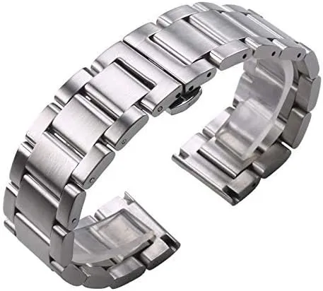 Wrist Watches Watch Strap Solid 316l Stainless Steel watchbands Silver 18mm 20mm 21mm 22mm 23mm 24mm glasswork tonal ceramic Metal Band 