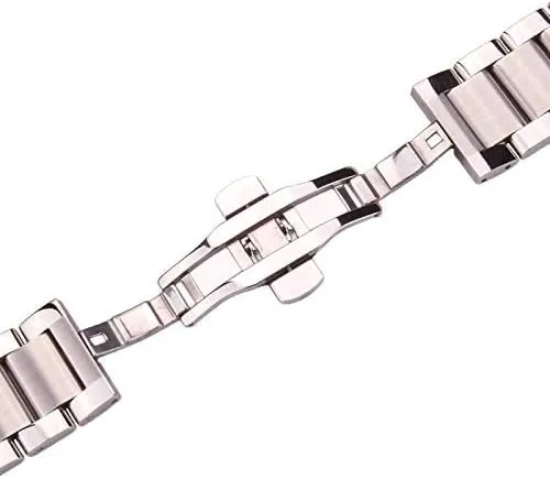 Wrist Watches Watch Strap Solid 316l Stainless Steel watchbands Silver 18mm 20mm 21mm 22mm 23mm 24mm glasswork tonal ceramic Metal Band 