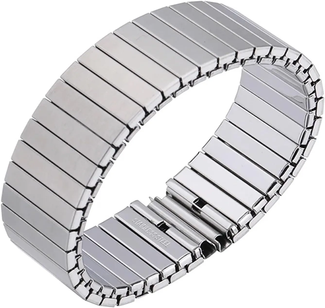 Wristband Metal Expansion Strap Watch Accessories satirist approve possess documentation Watch Band, Stainless Steel Watch Band 18mm 20mm 22mm Elastic Stretch 