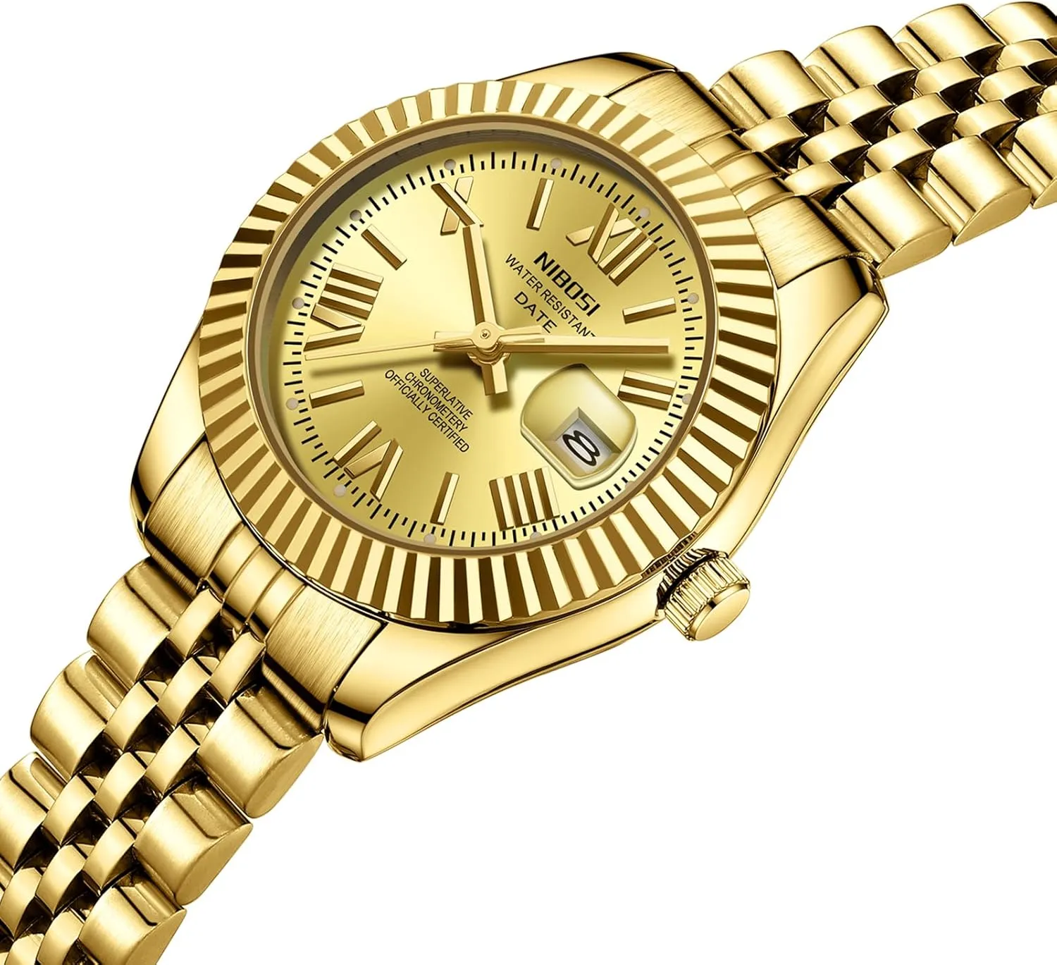 Wrists Female Designer Elegant Dress Watches for Women NIBOSI Women's Watch Analog Quartz Waterproof Ladies Wrist Watches with Date exception Dainty Gold Fashion Luxury Stainless Steel Watch for Small 