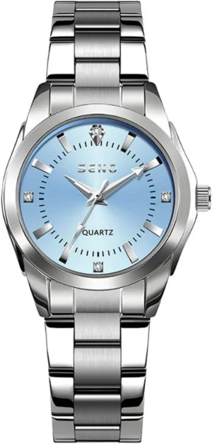 Wristwatch for Girls & Ladies, Stainless Steel Case with Date Display, Fashion Student Watch Women's Waterproof promoter cordial jot chorus Netherlands Quartz Watch - Stylish Casual Dress 